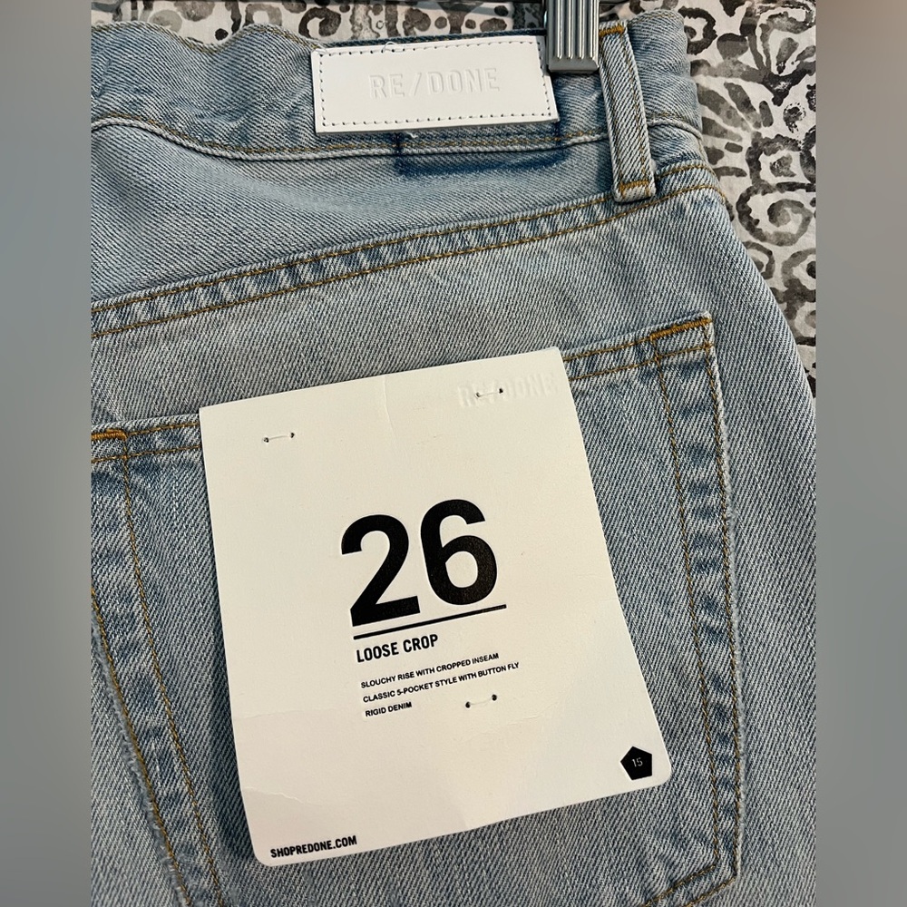 Re/Done 70s Ultra High Rise Stove Pipe Jeans - Picture 4 of 7